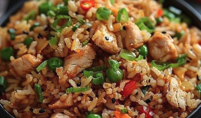 Garlic Chicken Fried Rice